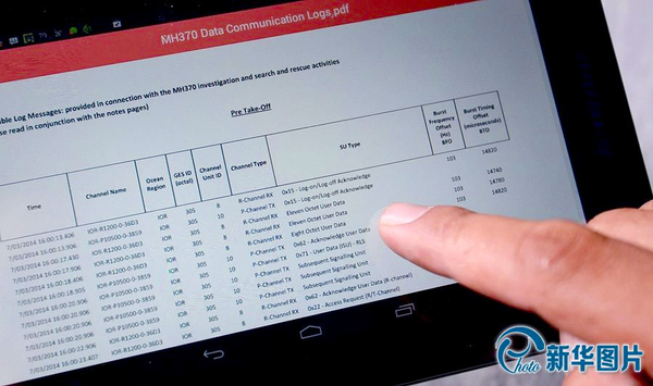 馬方公布國際海事衛(wèi)星組織有關(guān)失蹤客機原始數(shù)據(jù)-2