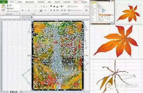 74歲日本老人 用Excel創(chuàng)作山水風(fēng)景畫