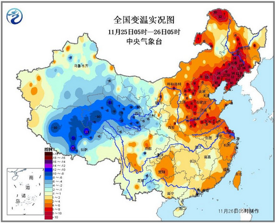 中國(guó)大范圍寒潮過(guò)程結(jié)束東北、華北等地升溫明顯