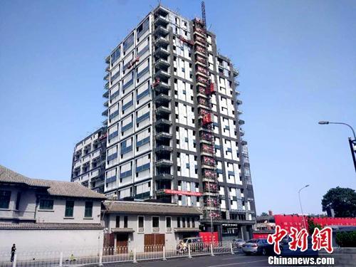 北京一處正在建設的樓房。<a target='_blank' href='http://www.chinanews.com/' >中新網(wǎng)</a>記者 李金磊 攝