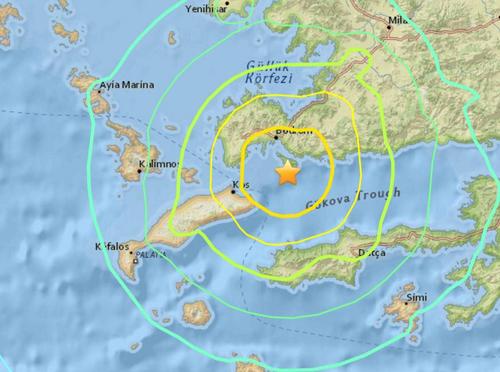 6.7級(jí)強(qiáng)震致希臘科斯島2人死亡數(shù)人傷震感強(qiáng)烈