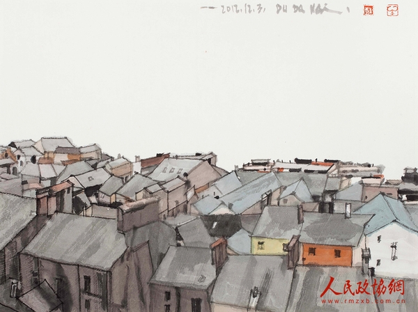 29-異域行—愛(ài)爾蘭6  34×45cm 2013 水墨