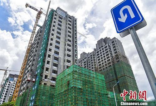 資料圖：正在建設(shè)的樓房。 <a target='_blank' href='http://www.chinanews.com/'>中新社</a>記者 駱云飛 攝