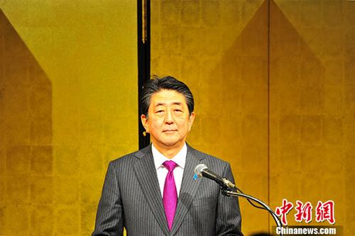 日本首相安倍晉三。 <a target='_blank' href='http://www.chinanews.com/'>中新社</a>記者 呂少威 攝