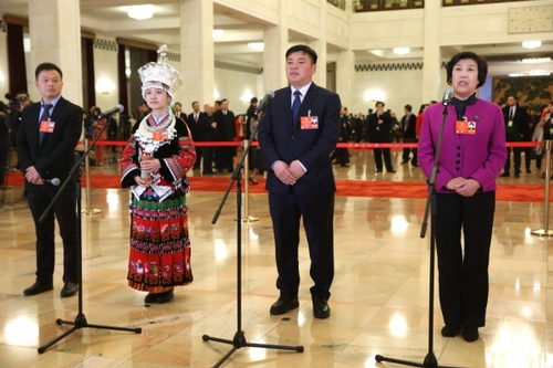 （5）全國人大代表接受采訪