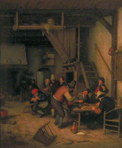 Tavern with Tric-Trac or Backgammon Players， 1669–1674