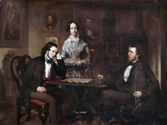 Chess Players， c.1840–c.1850