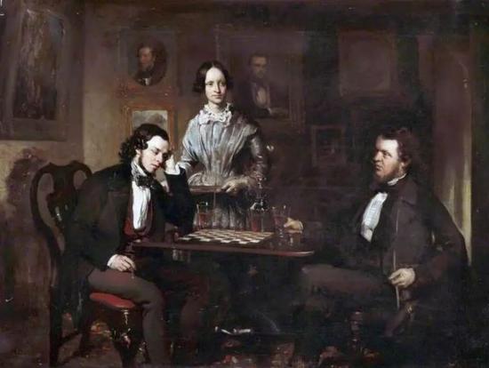 Chess Players， c.1840–c.1850