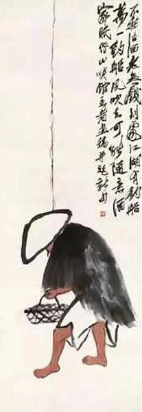 ▲布拉格國(guó)立美術(shù)館藏齊白石《漁翁圖》