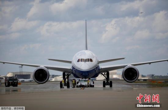 資料圖：波音787夢幻客機。