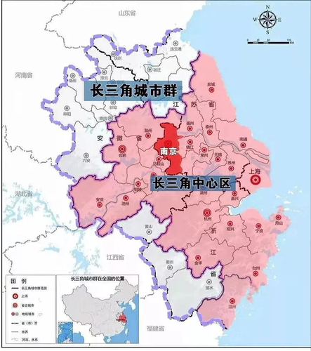 9 長(zhǎng)三角城市群范圍。來源：南京市發(fā)改委