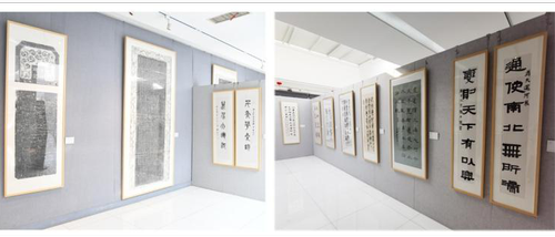 “石影墨香憶華年——大運(yùn)河書法及石刻藝術(shù)展”展覽現(xiàn)場