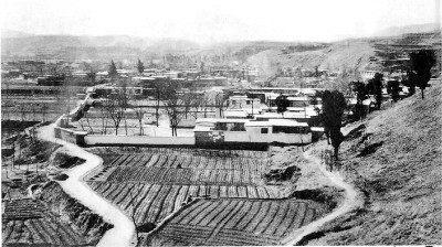 1947年西柏坡村貌。圖片選自《滹沱河畔》